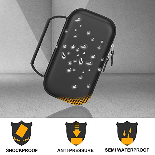 Elonbo Carrying Case For Klein Tools 69149P/Mm300/Mm400 Electrical Test Kit, Electrician’s Digital Multimeter Meter Equipment Travel Holder Tool Pouch, Pocket Fits Test Lead Set, Cable Plug Connector #TOP4