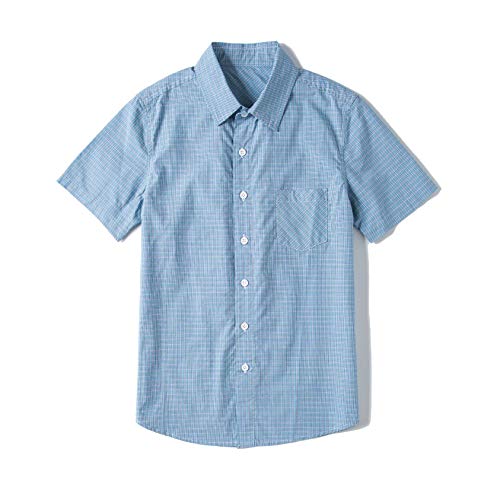 Image of Tronjori Boys' Short Sleeve Button Down Woven Shirt