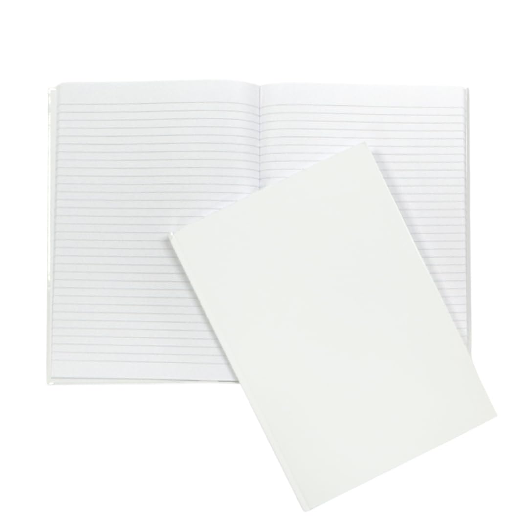 Janrax A4 160 Pages 8mm Ruled White Casebound Notebook