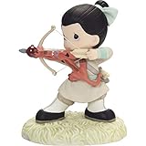 Precious Moments 202032 Disney Mulan Bow and Arrow You Keep Me On Target Bisque Porcelain/Resin Figurine