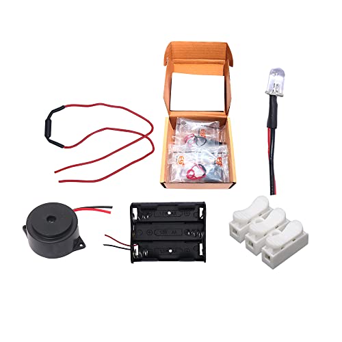 Image of Electronic Spices Diy Mini Tilt Sensor Kit (led, Push Connector,buzzer,tilt Switch Starter Kit With Video Tutorial & User Manual