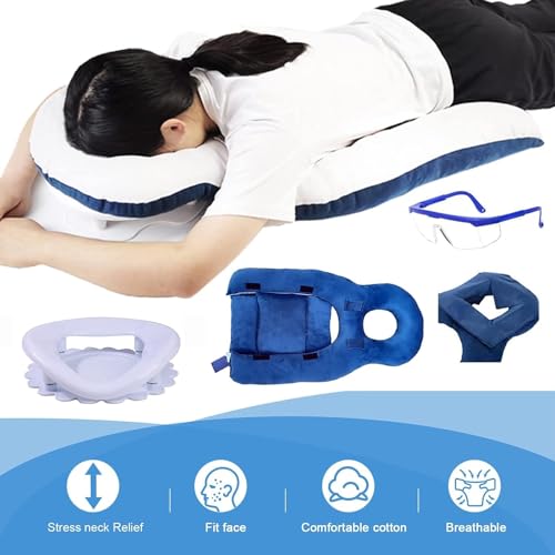 Oreiller vitrectomie réglable pour dormir face vers le bas sans douleur cervicale - 3