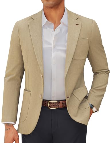 PJ PAUL JONES Anzüge & Sakkos für Herren Sportlich Business Sakko Regular Fit Casual Blazer XXL Khaâ€¦ – Miniatur