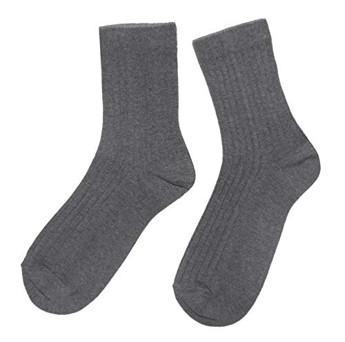 Weri Spezials Calcetines para hombre, estilo casual, de negocios, divertidos, de algodón, en varios colores naturales Gris principal. 39-42