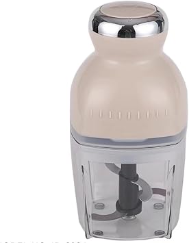 Food Processor, Food Chopper, Stainless Steel 4 Blades, Small, Stylish, Cute, Easy Chopper Item, Compact, Blender, 20.3 fl oz 600 ml, Manual Food Processor, Chopper, Food Cutter, Blender