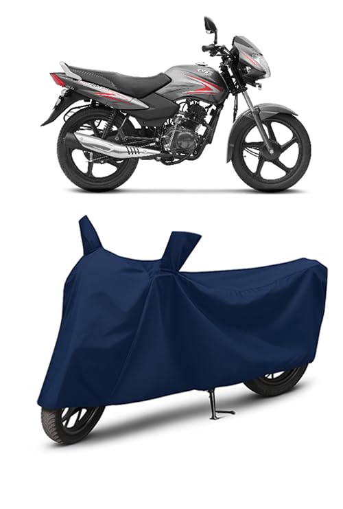 Image of Waterproof Bike Cover for Tvs Sport | All Weather Protection from Rain, Dust, UV Rays & Scratches with Mirror Pockets & Buckle Belt | Sport Bike Cover