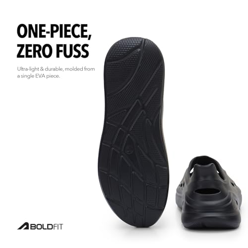 Image of Boldfit Clogs for Man, One-Piece Clogs for Men Molded Soft Eva Slipon Sliders for Men-Seamless Comfort, Lightweight Crocs Men, Cushioned, Water-Resistant, Anti Skid Mules, Unisex Everyday Footwear