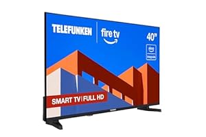 Telefunken 40FTV825, 40 Pulgadas Full HD, Smart TV Fire OS, HDR10, Alexa Integrado, Control por Voz, Dolby Audio, Apple AirPlay, Bluetooth