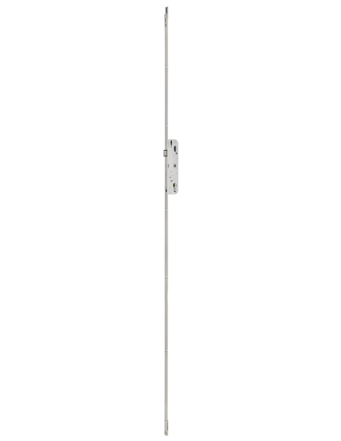 FERCO by THIRARD - Boîtier de Serrure Encastrable Fenster à Cylindre - Porte Fenêtre - Axe 35 mm - 2 Points - H. 1530 mm - Réversible - Verrouillage Par Pêne Haut et Bas - Sécurité Optimale - Gris