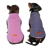 2 Pack Dog Sweater Clothes Soft Velvet Fabric Coat Dog Sweatshirt Sweaters for Small Medium Large Dogs Pullover Turtleneck Pet Puppy Clothes Cold Weather Warm Puppy Sweater