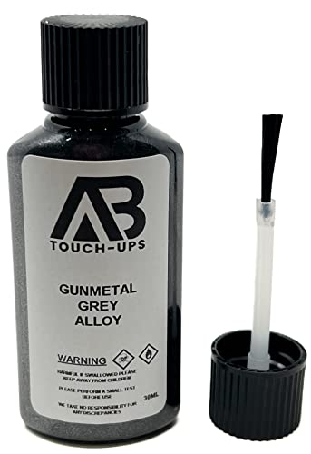 GUNMETAL ALLOY WHEEL PAINT TOUCH UP BOTTLE 30ML