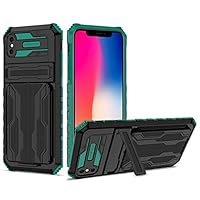 YOUULAR Armor Card Case For Samsung Galaxy A16 5G Hard PC Soft TPU Bracket Card Case Phone Case - View #7