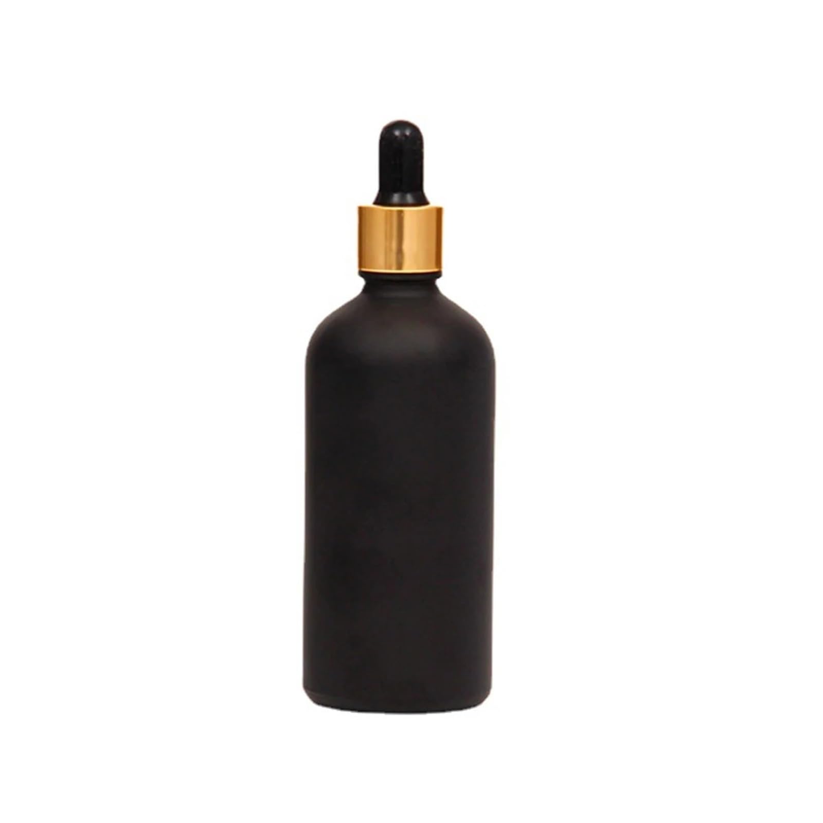 Pipettenflasche 10 ml, 30, 50, 100 Tropfflasche aus Glas, feines Öl, Peeling, Schwarzlichtvermeidung, Kosmetika, separate Abfüllung(All black,10PCS_100ML)