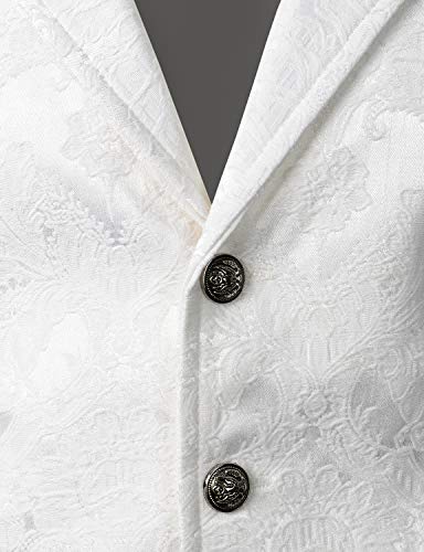 VATPAVE Gilet da uomo in stile vittoriano, stile