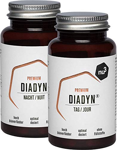nu3 Premium Diadyn - Multivitamínico  Combinado de vitaminas y minerales - 2x 90 cápsulas Dosis diaria de vitamina A, B6, B12, C, D y E y más - Fuente de Zinc, Cobre, Selenio y Yodo