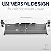 VIVO Extra Long Clamp-on Computer Keyboard and Mouse Under Desk Slider Tray, 34 x 11 inch Pull Out Platform Drawer, Black, MOUNT-KB15EB