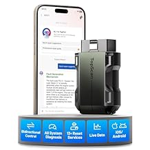TOPDON TopScan Pro OBD2 Scanner Bluetooth, Bi-Directional Scan Tool for iPhone & Android with All System, 13+ Hot Reset Car Scanner, FCA AutoAuth, CAN-FD, AI Assistant, Upgraded TopScan Code Reader