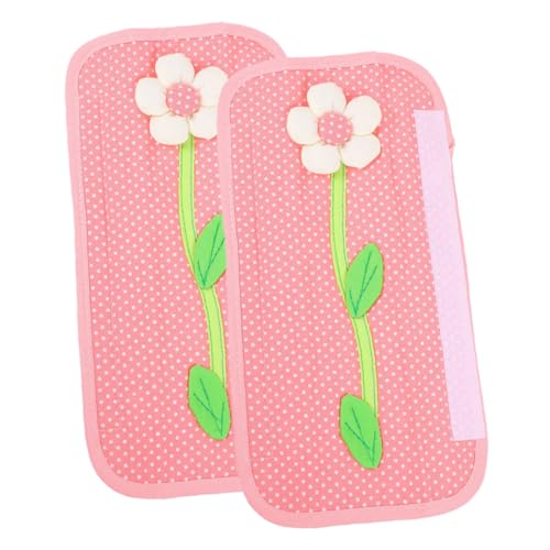 DECORNIJIA 2 piezas Cubiertas para Manijas de Frigorífico de Antielectrostática y Térmica Protección para Puertas de Nevera y Electrodomésticos de Cocina Color Rosa