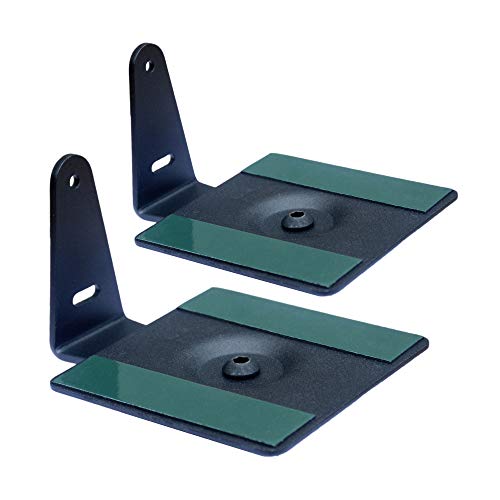 SAFWE - ESM-06-2.1 Speaker Wall Mount Stand Bracket/Soundbar Wall Mount (150x150 mm) 6x6 inch 2 No's (Materiel : Metal/Color : Black)