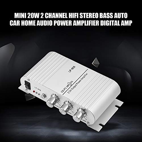 Digitale versterker, mini 20W 2-kanaals Hifi Stereo Bass Audio-eindversterker Geavanceerd circuitontwerp voor mp3 zonder… - Image 5
