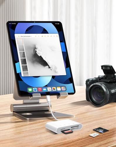 Image of USB C SD Card Reader for iPhone 15 16 /iPad /MacBook /Mac, xdgeLoad 4 Slots Type C Reader Supports SD /Micro SD /MS /XD-Picture (xD) Cards, Trail Camera Card Adapter Plug and Play