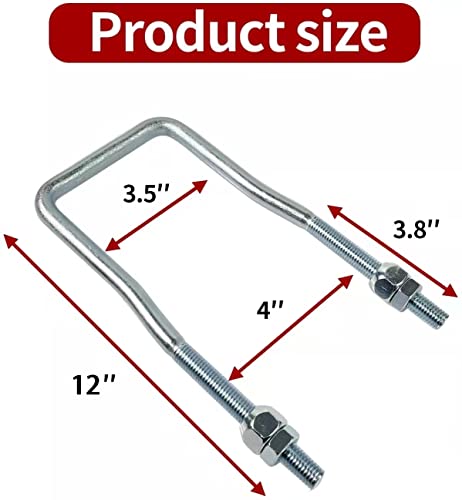 Spare Tire Carrier For Trailer,U-Bolt Zinc Plated Spare Tire Mount Bracket Side Mount 4 Or 5 Lug Fit Ski Boat, Fishing Boat Or Sailboat Trailer #TOP3