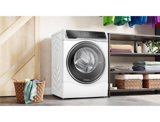 Bosch WNC254A0FR, Serie 8, Waschtrockner, freistehend, 10,5 kg, 1400 U/min, weiß