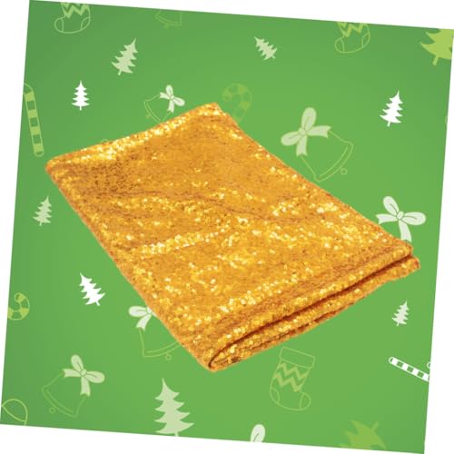 Nappe de mariage dorée chic en polyester pour réception de prestige