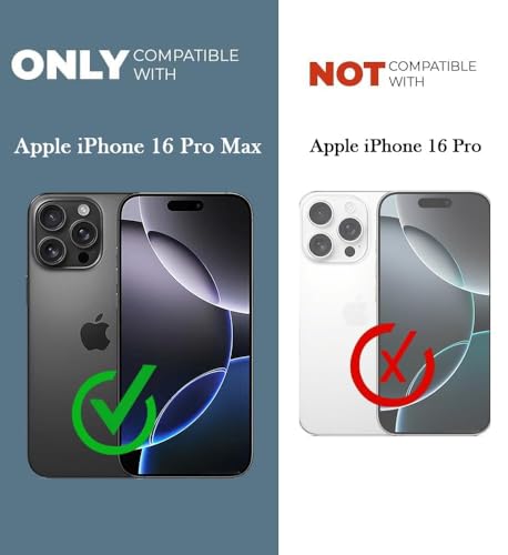 Image of Jkobi Lifetime Anti-Yellow MagSafe Compatible Clear Back Cover Case for Apple iPhone 16 Pro Max (Sleek Hard Crystal | Shockproof and Camera Protection)