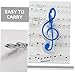 Angoily 10pcs Music Note Clips Colorful Sheet Music Holder Clips for Office Stationery for Musicians Teachers and Students