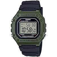 Casio Reloj Digital para Hombre de Cuarzo con Correa en Resina W-218H-3AVEF