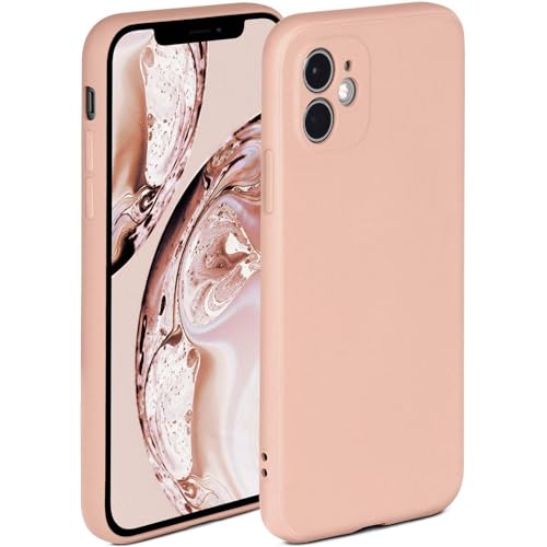 Coque silicone iPhone 11 Oneflow souple et antichoc double couche rose mat