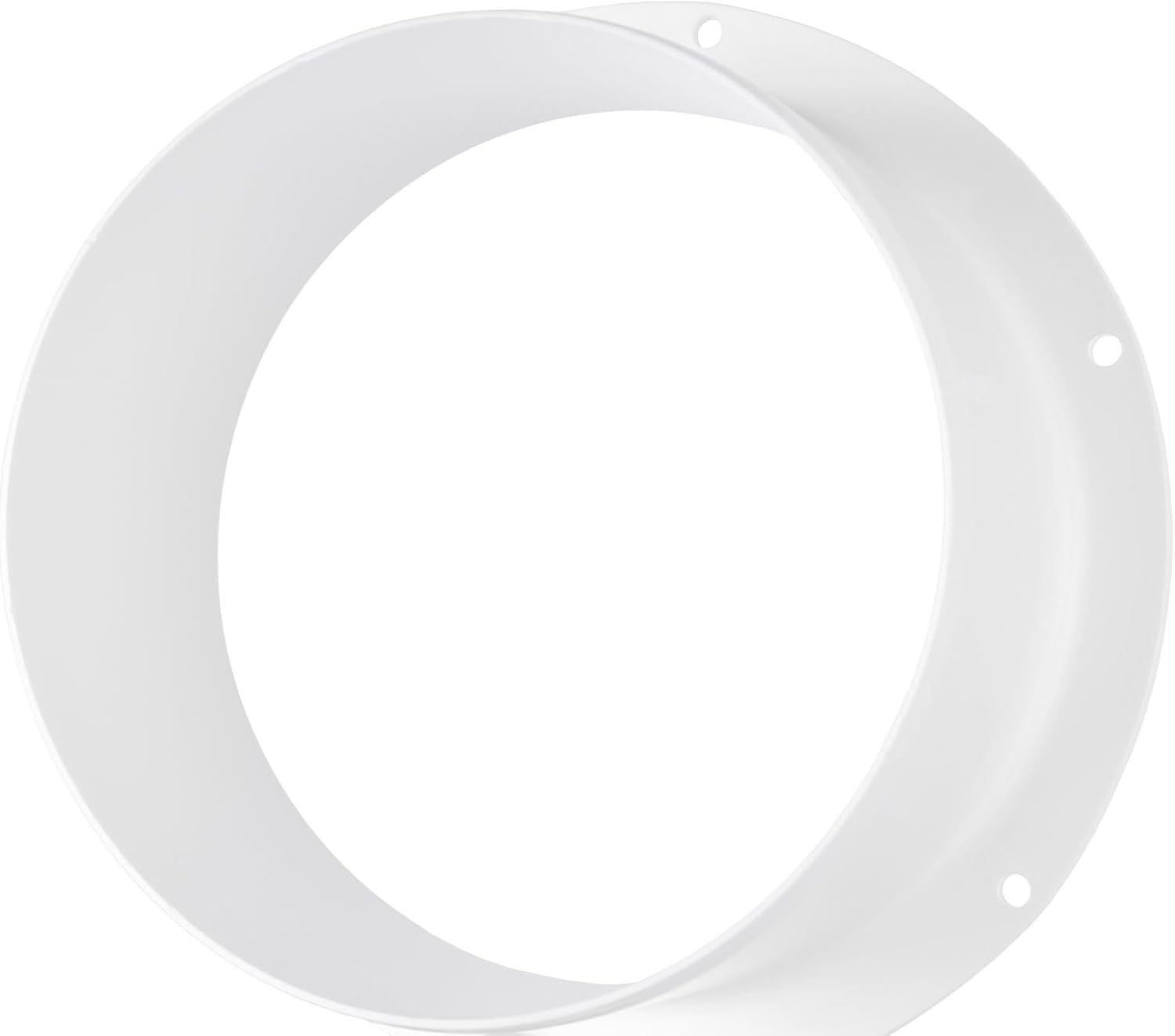 Plastic Wall Mount Flange. air Conditioner. Dryer Hose. Exhaust Fan Wall Mount Flange. PVC or Flexible Round ducting Connector to Wall Vent. HVAC Systems. White - Plastic