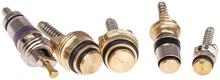 Miniatura 5 de Kit de núcleo de válvula de aire acondicionado para automóvil, aire acondicionado, R12, R134a, válvula de neumático de refrigeración, herramienta