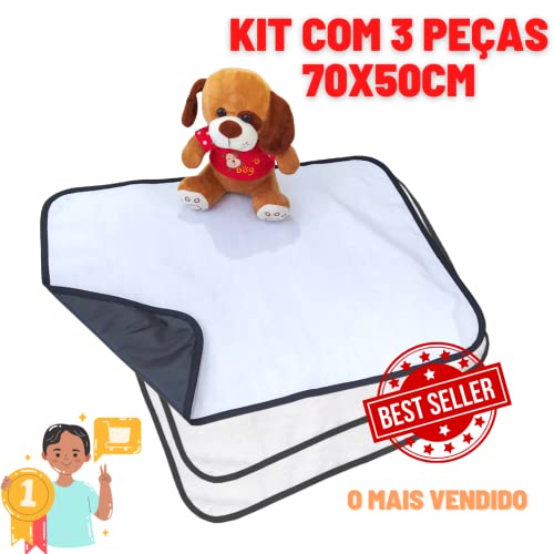Tapete Higiênico Lavável Kit com 3 unidades
