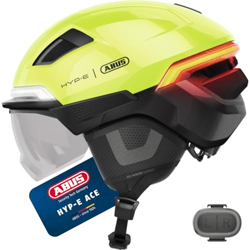 Casque de vélo HYP-E ACE ABUS avec clignotant intégré pour e-bike
