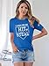 VILOVE Baseball Mama Shirt Women I Teach My Kids to Hit and Steal Shirt Baseball Mom Tshirt Softball Heart Tee Ocean Blue