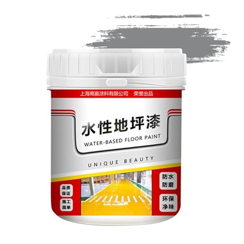 Pintura Para Piso De Cemento | Pintura Epoxi Autonivelante Suelo | Pintura De Piso A Base De Agua Anti-deslizamiento De Secado Rápido | Pintura Para Garaje Suelo De Hormigón Para Interior/Exterior