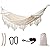 SXSEAGLE Hammock Hanging Swing Double Max 500lbs Macrame for Indoor Outdoor Patio Yard Garden (Beige)