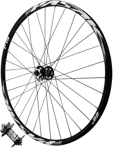 FIXARE MTB �o�C�N�z�C�[���Z�b�g 24/26/27.5/29 �C���`�A�A���~�������]�ԃ����A32H �V�[���h�x�A�����O�}�E���e���t�����g���A�z�C�[���J�Z�b�g�n�u�A7-12 �X�s�[�h�p(BLACK Front wheel,27.5 inch)