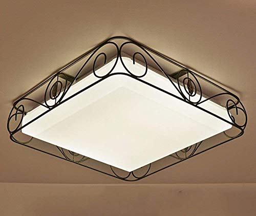 Plafonnier extérieur LED moderne dimmable fer rétro 50cm GZZ d'accueil