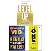 Level Up, When Genius Failed & The One Goal 3 Books Collection Set
