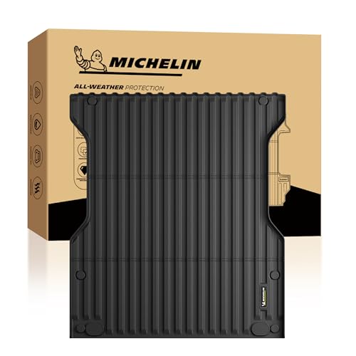 MICHELIN Truck Bed Mat for 2024 2025 2026 Toyota Tacoma - 5 FT / 60.3 Short Bed (Not Fit Drop-in Liners) All-Weather Truck Bed Liner Custom Fit Durable TPE Bedliner Non-Slip