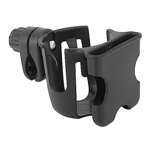 Stroller Water Bottle 2 in 1 Stroller Cup Cellphone Holder Black Multifunction Universal Cup Mobile Phone Holder