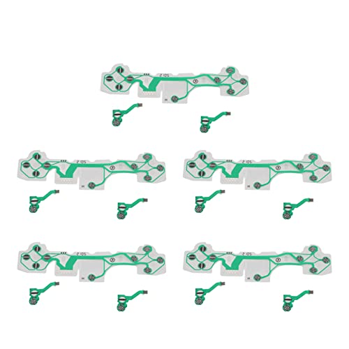 Juego de 5 Cables Planos Flexibles para Mango de Gamepad, Cable de Cinta de Repuesto Película Conductora de Mango de Gamepad FPC, Piezas de Controlador