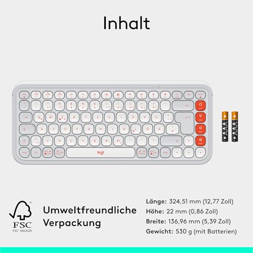 Logitech POP ICON KEYS kabellose Tastatur
