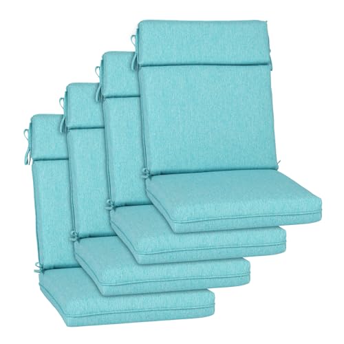 BPS 20 x 17 Inch Outdoor Chair Cushion Set of 4