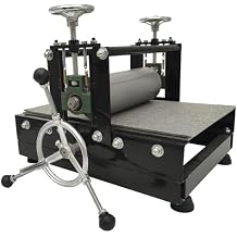 Maisutseb Tabletop Slab Roller for Printmaking 19.7 * 12.6in Manual Printmaking Machine Adjustable Pottery Making Printmaking Press Machine with a piece of Felt