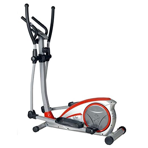 QERNTPEY Elliptical Trainer Elliptical Machine Trainer with LCD Monitor and Quiet for Home Gym Fitness Workout for Small Rooms, Apartments for Home Office Gym (Color : Silver, Size : 120x67x154cm)