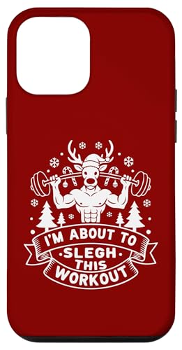 I'm About, To Sleigh This Workout �N���X�}�X �t�B�b�g�l�X �W�� �N���X�}�X �X�}�z�P�[�X iPhone 12 mini �p